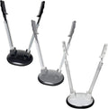 3 Pack Baggy Rack Holders for Meal Prep Bags, Adjustable Food Prep Baggie Holder Stand, Hands Free Plastic & Freezer Bag Holder Stand for Filling, Compatible with Ziplock Bag Storage, Black White Gray