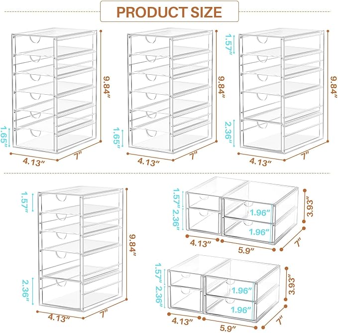 ARSTPEOE 30-Drawer Acrylic Storage & Makeup Organizer - Image 3