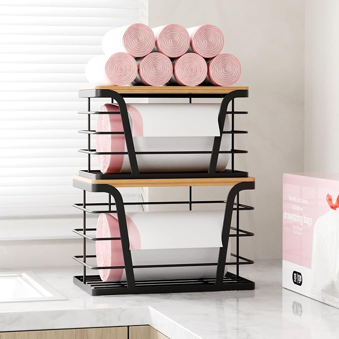 TIDIIABODE 2 Pack Stackable Storage Laundry Kitchen Organizers, Wall Mount - Image 8