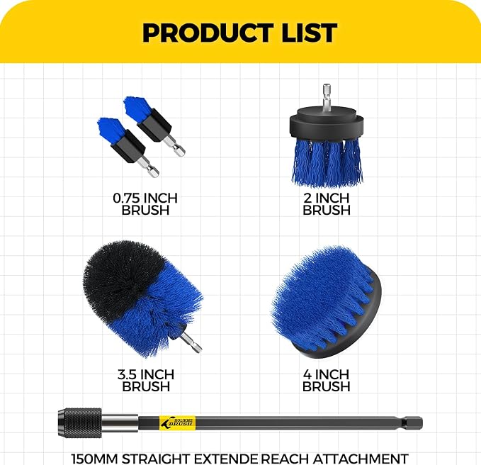 Holikme 6Pc Drill Brush Set - Image 7