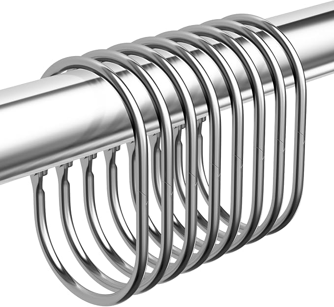 Bathway Chrome Shower Curtain Rings - Image 8