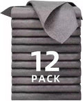 12 Pack Thickened Magic Cleaning Cloths, 30x30cm Reusable Microfiber Cleaning by LikGuest