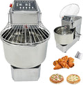 Stand Dough Mixer 50L Stand Dough Spiral Mixer with Double-acting Double-speed, Heavy Duty Dough Machine, Variable Frequency Food Mixer for Pizza Bread Restaurant Bakeries Kitchen