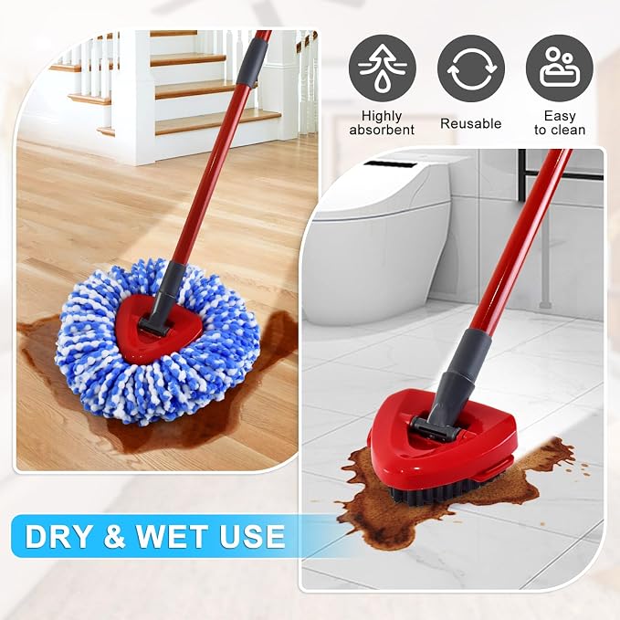 Mop Heads Replacements for Ocedar, Spin Mop Replacement for O-Cedar RinseClean - Image 7