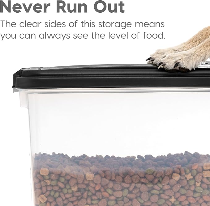 IRIS USA Dog Food Storage Container, 30 lb Capacity, Wheels | Airtight seal - Image 6