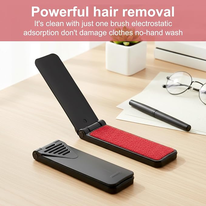 4 Pack Foldable Travel Lint Brush, Reusable Lint Brushes - Image 5