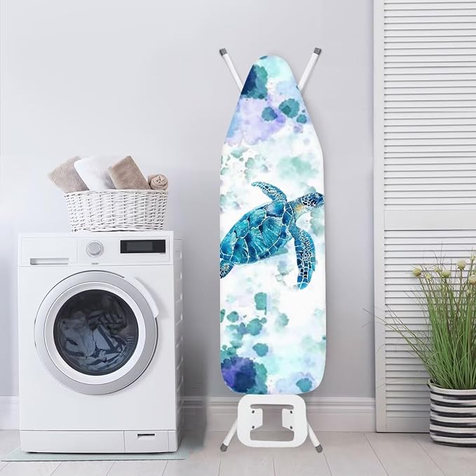 Boho Sea Turtle Ironing Board Cover and Pad Heat Resistance & Resist Scorching - Image 4