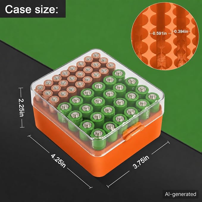 ALCYON Plastic Battery Organizer Storage Case - Image 4