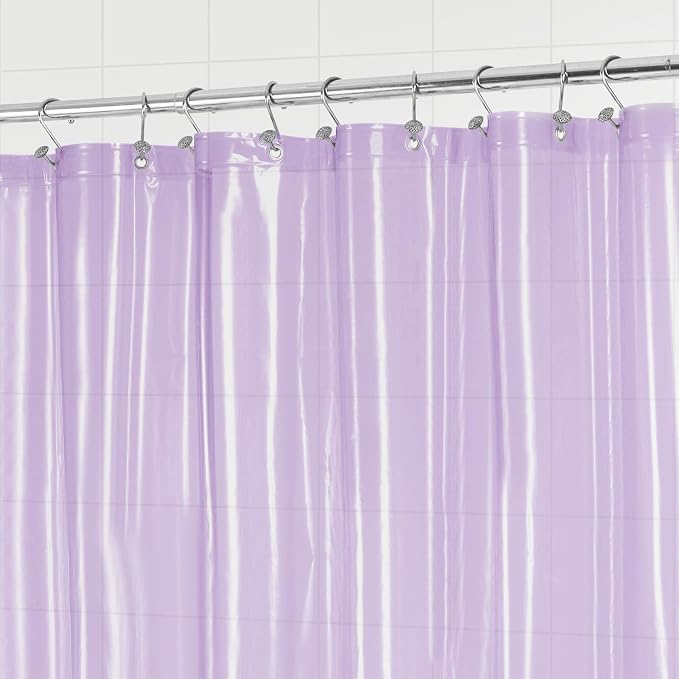 Barossa Design Clear Lavender Long Shower Curtain Liner 78" Height - Image 4