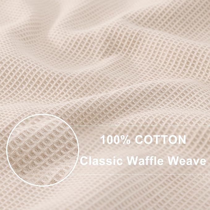 Homaxy 100% Cotton Waffle Weave Dish Cloths, 6 Pack - Image 2