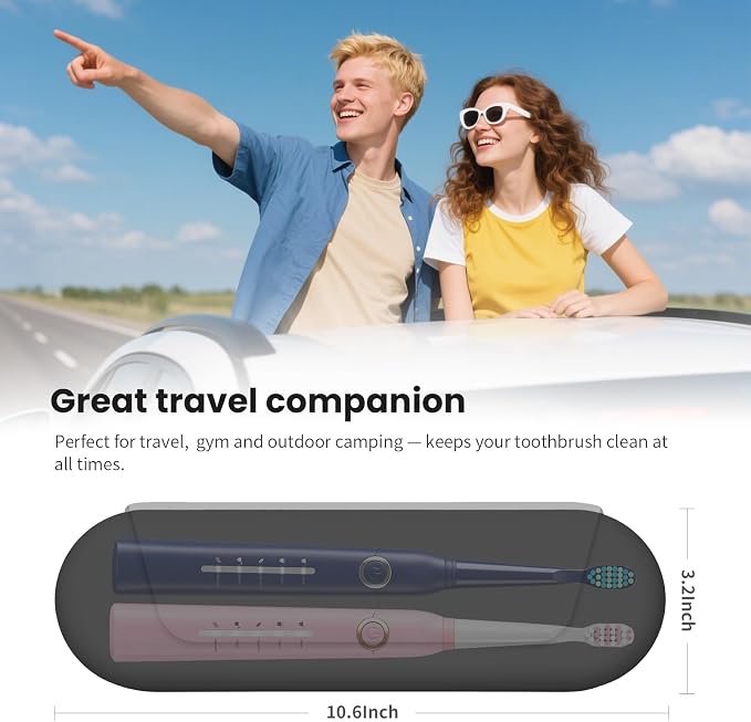 Silicone Electric Toothbrush Travel Case, Manual Toothbrush Travel Cover - Image 6