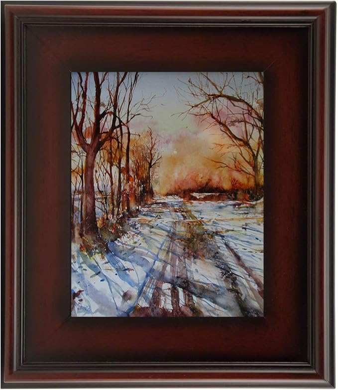 Creative Mark Plein Air Style Frame, Mahogany, 12x16-2.75" Wide Moulding with 1/2" Rabbet Depth, Open Back W/O Glazing, Museum Quality, For Art Panels, Stretched Canvas, Pictures & More