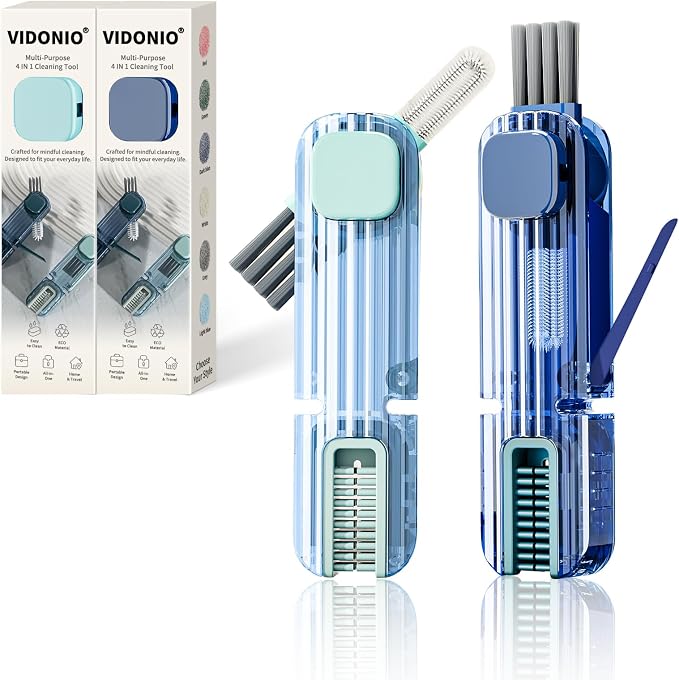 2Pcs 4 in 1 Cup Lid Gap Cleaning Brush Set, Kitchen Gadgets by VIDONIO