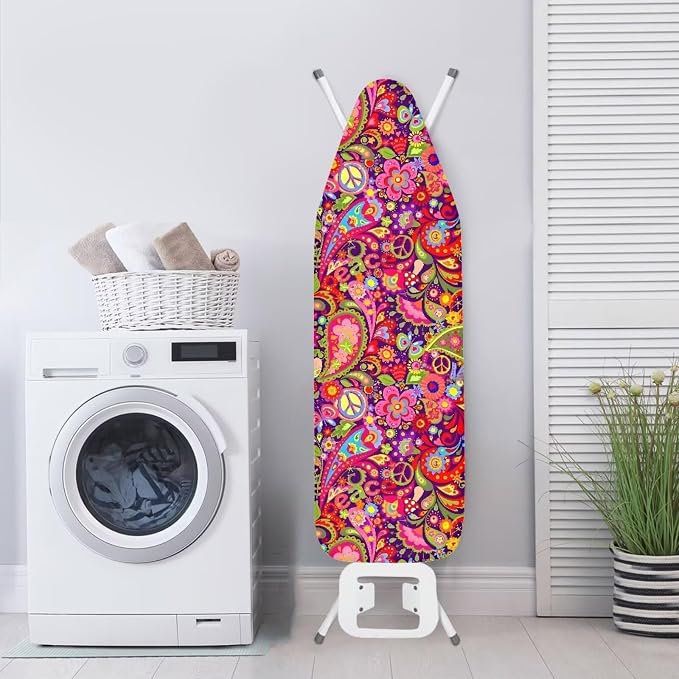 Hippie Peace Symbol Ironing Board Cover 15x48 Ironing Board Cover, Resist - Image 4