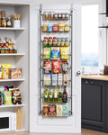 Delamu Over The Door Pantry Organizer, 8-Tier Pantry Door Organizers and Storage by DELAMU