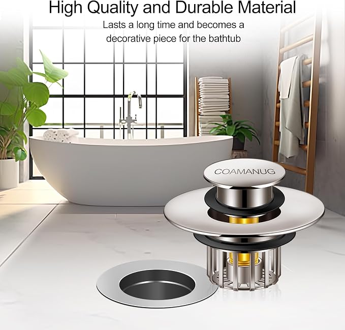 COAMANUG Bathtub Stopper | Pop-up Tub Stopper - Image 6