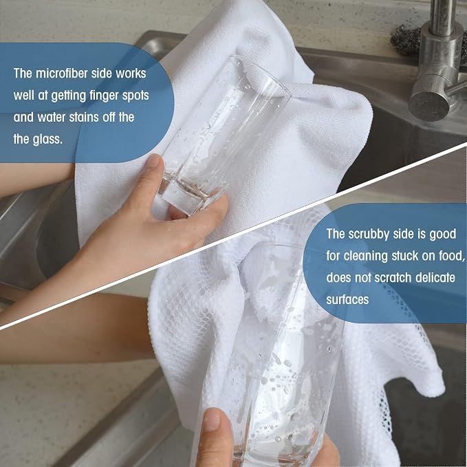 SINLAND Dish Cloth for Washing Dishes Kitchen Washcloth Cleaning Cloth - Image 6