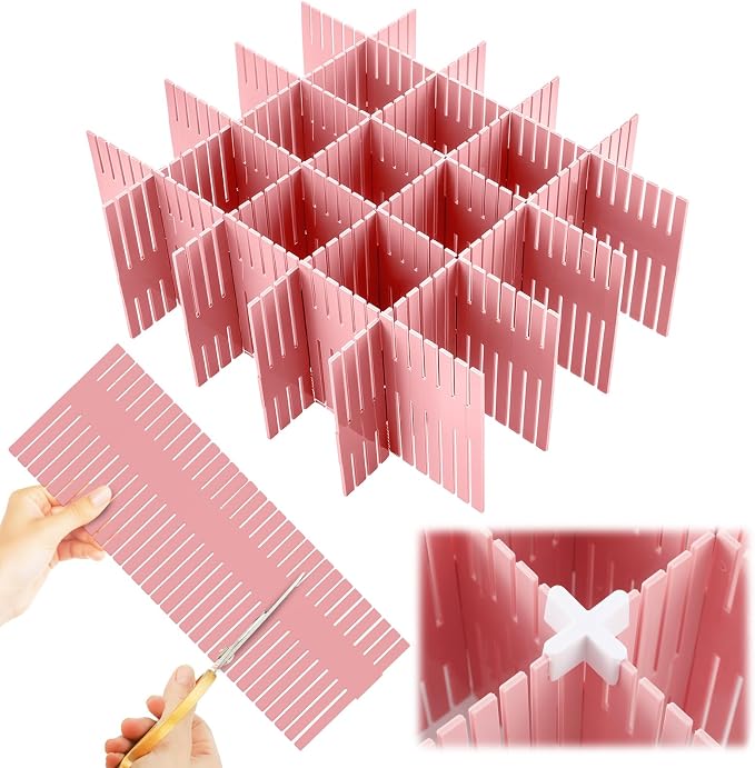 Blosssound 15 Pcs 5.12 Tall Drawer Divider Adjustable Drawer Organizer by Blosssound