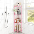 ELYKEN Corner Shower Caddy Standing, 4 Tier Metal Shower Organizer by ELYKEN