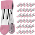 Clothes Pins Heavy Duty, 30 Pack, 2.17 Inch Metal Chip Clips, Bag Clips by CowdroBrand