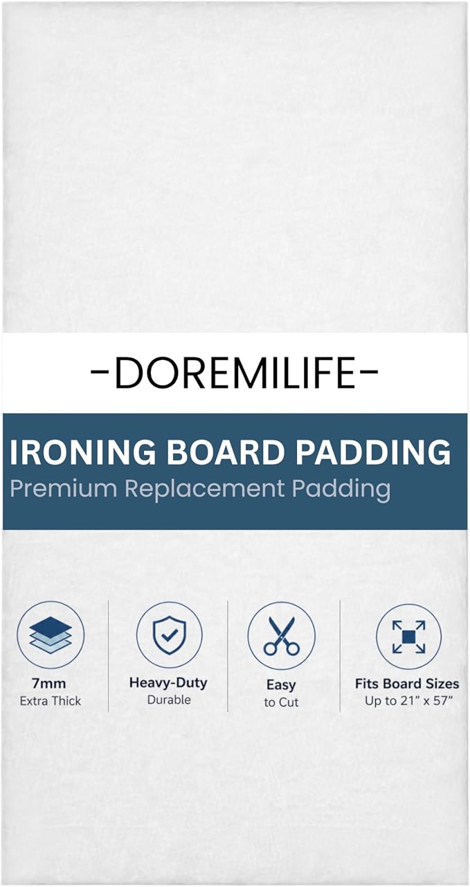 Ironing Board Padding Only Replacement, 7mm Extra Thick Felt Iron Board Pad by Unknown