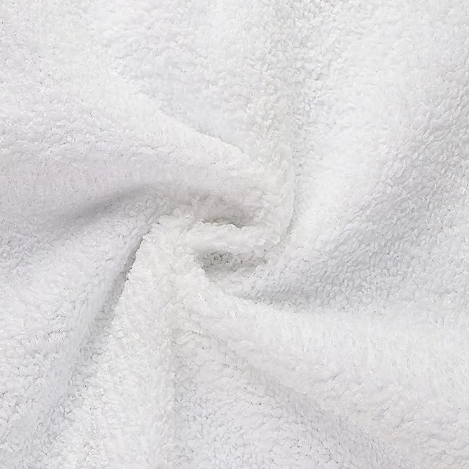 Orighty Washcloths Bulk, 50 Pack Microfiber Face Towels, 12x12 Inch White - Image 2