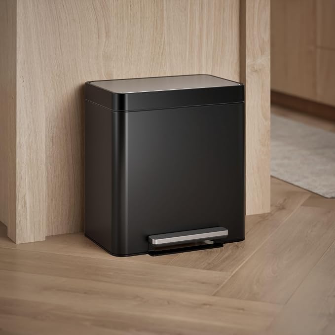 Kohler K-20942-BST 8 Gallon Compact Hands-Free Step Trash Can, Trash Can - Image 3