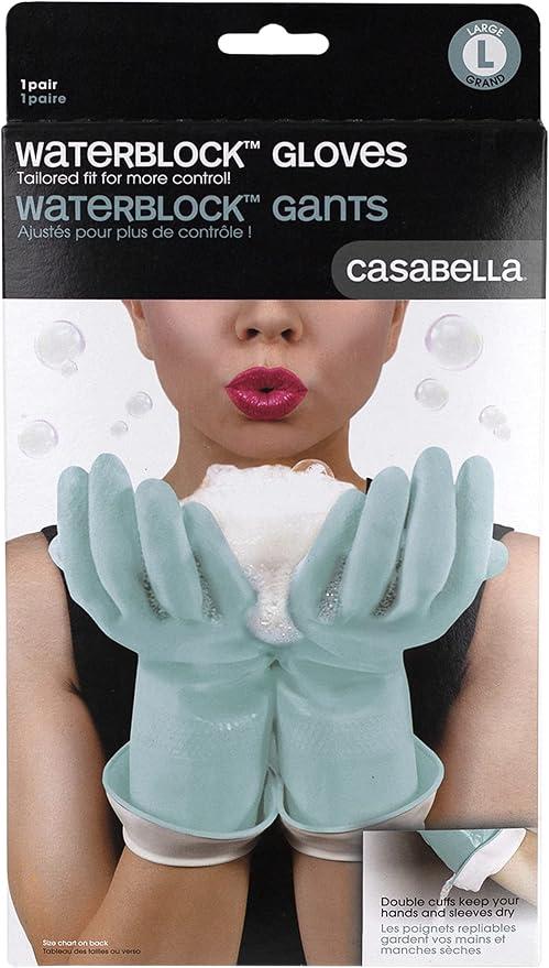 Casabella Waterblock Premium Gloves Aqua Blue - Image 6