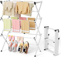 BAKON Space Saving Foldable Clothes Drying Rack, Extendable Rustproof Laundry by BAKON