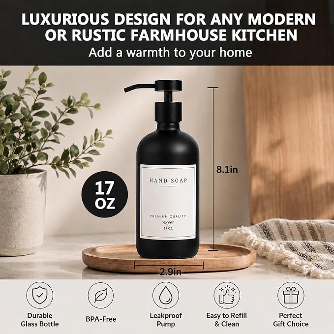 Black Soap Dispenser - Image 2
