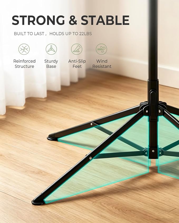 JS HANGER Rotary Clothes Drying Rack, 65 ft Outdoor Umbrella Drying Rack - Image 5
