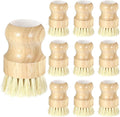 Molain 10 Pack Bamboo Dish Brush Set, Natural Dish Scrub Brush by Molain