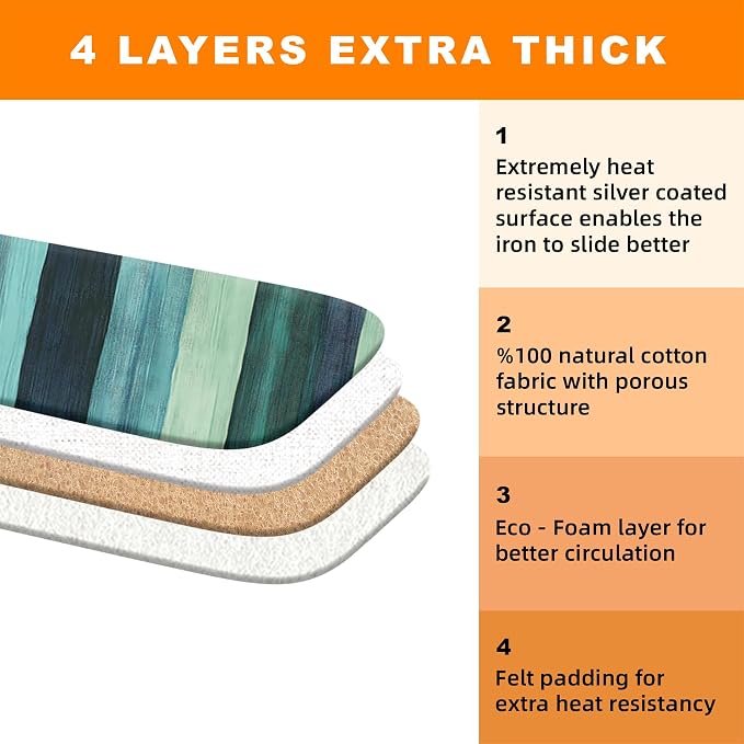 Ironing Board Cover 15x54 Inch- Standard Cotton Cover - Image 4