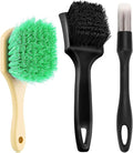 Wheel Rim Tire & Carpet Cleaning Brush Set, Soft & Stiff Bristle Wash Cleaning by Unknown