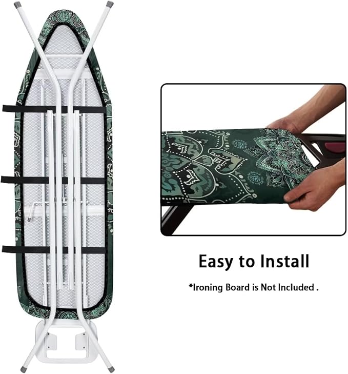 Boho Mandala Ironing Board Cover Heat Resistance & Resist Scorching Iron Board - Image 4