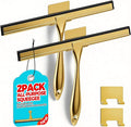 2pcs Shower Squeegee for Glass Doors by ALFLOD