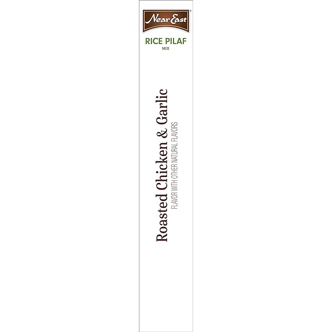 Near East Rice Pilaf Mix, Roasted Chicken & Garlic, 6.3oz Boxes (12 Pack)