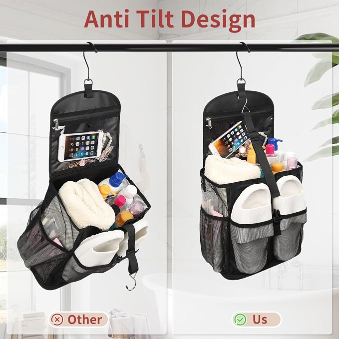 Mesh Shower Caddy Portable Shower Bag - Image 3