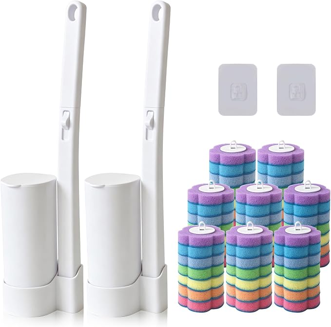 2-Pack Disposable Toilet Brush by Clowand