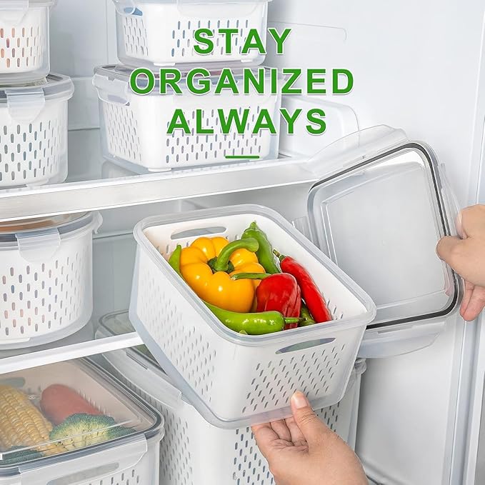 5 PCS Large Fruit storage Containers - Image 6