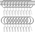 40 Pcs Metal Curtain Rings Drapery Rings and 40 Pcs Metal Drapery Pins Drapery by WISION