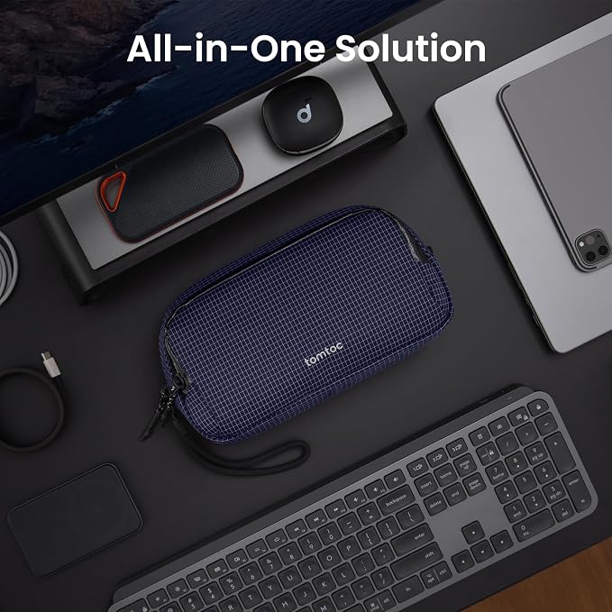 tomtoc Electronic Organizer Travel Case Performance, Dual Compartment Bag | - Image 3