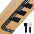 Abnii 50 PCS Hook and Loop Cable Ties, Under Desk Cable Management, Sticky-Back by Abnii