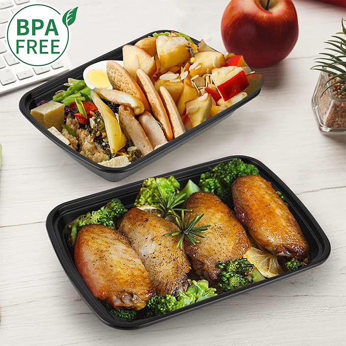 50-Pack Meal Prep Containers, Single Compartment - Image 7