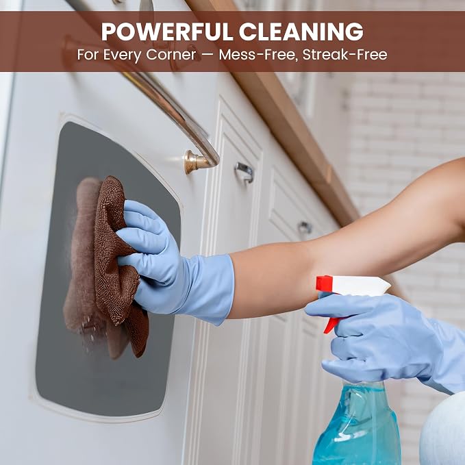 SIFANGKE Microfiber Cleaning Cloth, 12 Pack Brown Cleaning Rags - Image 5