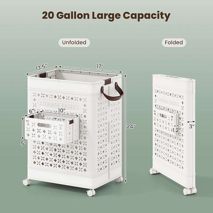 Giantex Collapsible Laundry Basket - Image 3