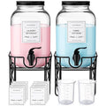 FillTouch 2 Pack 1 Gallon/128 oz Glass Laundry Detergent Dispenser, 3.8 L by FillTouch