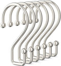 Goowin Nickel Metal Shower Curtain Hooks Rings, S Shape Metal Shower Curtain by Goowin