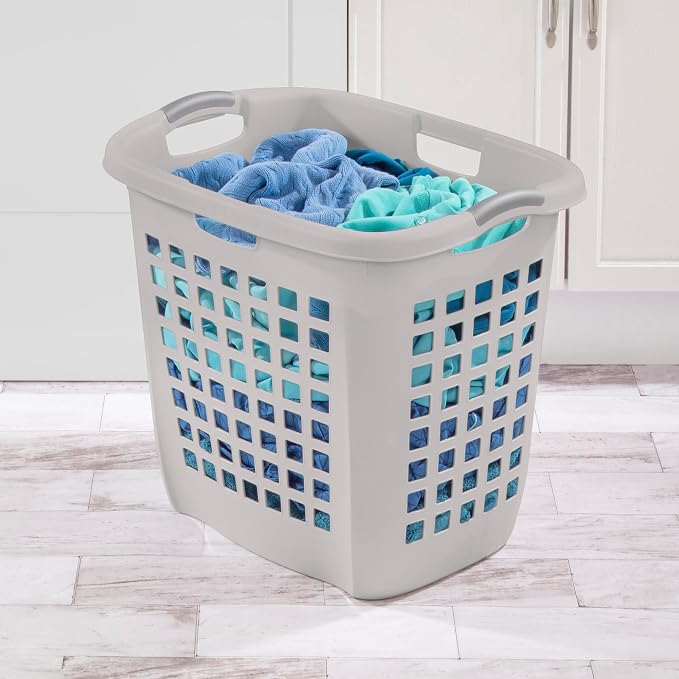 Sterilite Ultra Easy Carry Hamper, Laundry Basket Organizer - Image 5