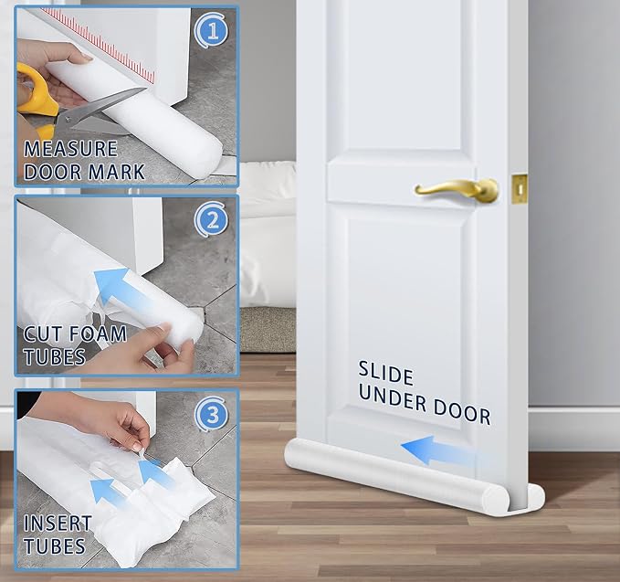 MAXTID Under Door Draft Stopper Cold Air Blocker, Large Doors Seal 36" | Gap - Image 6